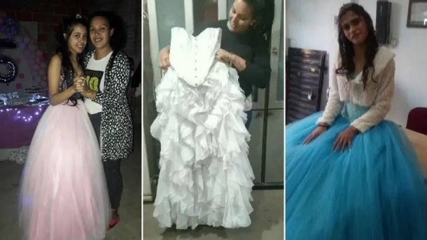 De día barre, de noche cumple sueños: ayuda a que adolescentes festejen sus 15 años