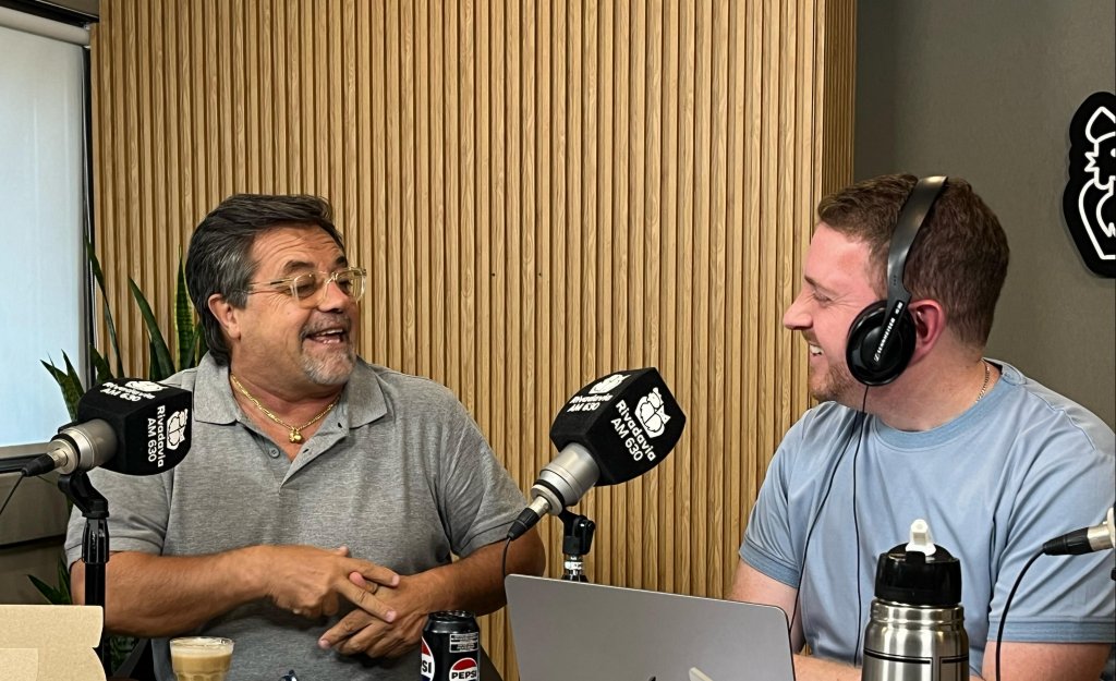 Caruso Lombardi nos visitó en el piso de Radio Rivadavia