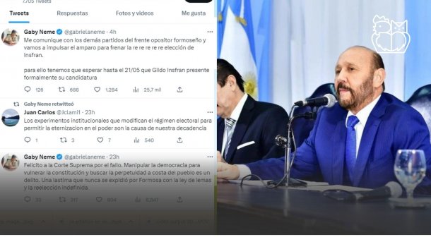 Gabriela Neme adelanta que presentarán un amparo contra la reelección de Insfran