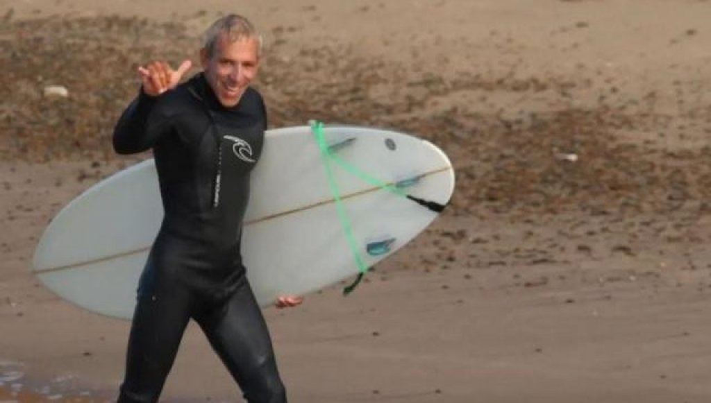 Marcelo Mazzarello y el surf en Chapadmalal "La playa más linda es a la mañana"