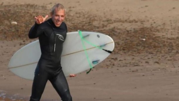 Marcelo Mazzarello y el surf en Chapadmalal "La playa más linda es a la mañana"