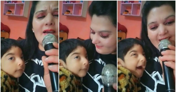 No le dan trabajo por su enfermedad y canta en la peatonal para darle de comer a sus cuatro hijos