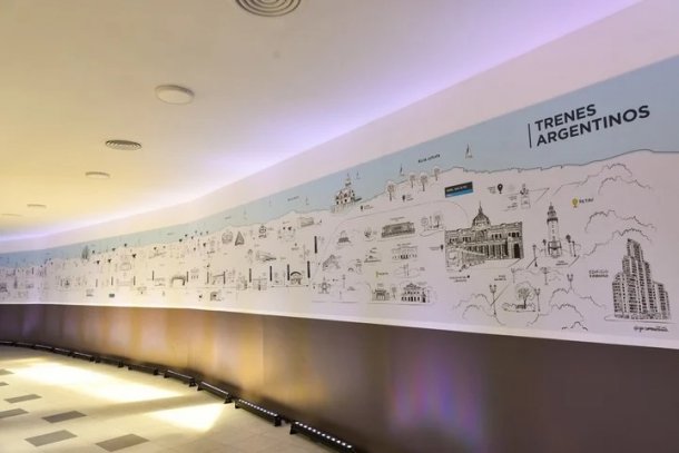 Daiana Alarcón: "Me llevo dos mese hacer el proyecto del mural"