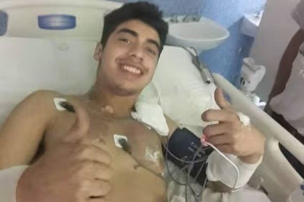 Habló el joven que fue impactado por un rayo en San Luis: "Es un milagro que esté vivo"