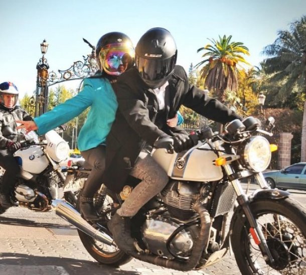 Agustín Pravata: "Nos fuimos de luna de miel en moto, la idea era hacer un viaje largo juntos"