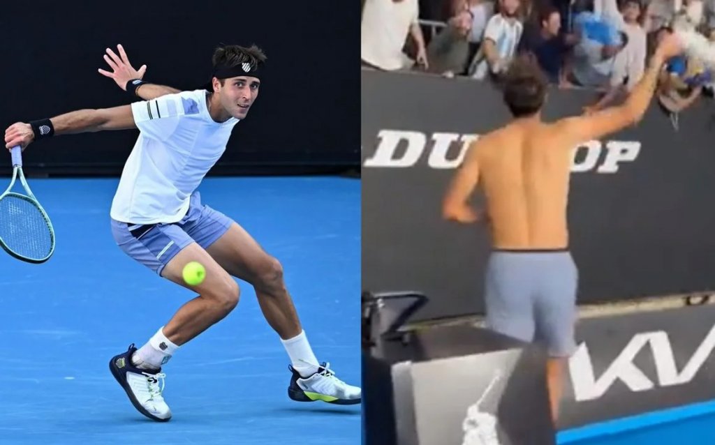 Tomás Etcheverry dio otro batacazo y enfrentará a Djokovic en el Australian Open