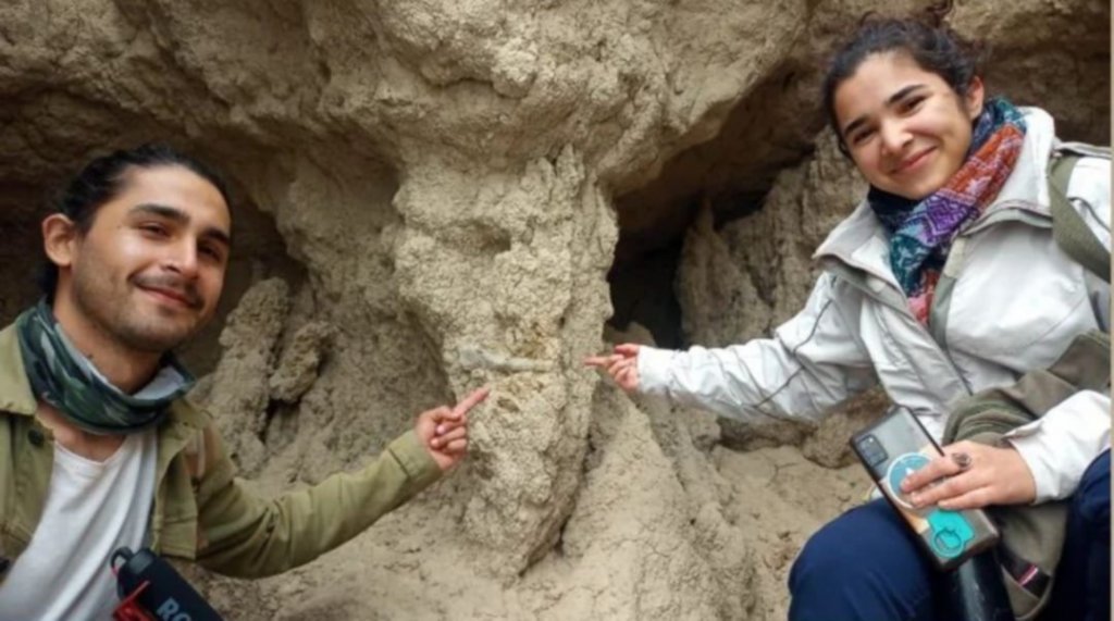 Dos jóvenes correntinos se sacaron una selfie y hallaron un fósil de miles de años en el Toropí