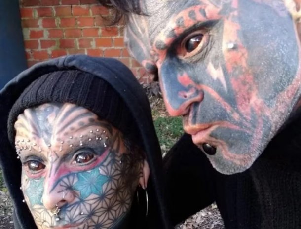 La pareja con más tatuajes del mundo: "Tengo tatuadas las partes íntimas"